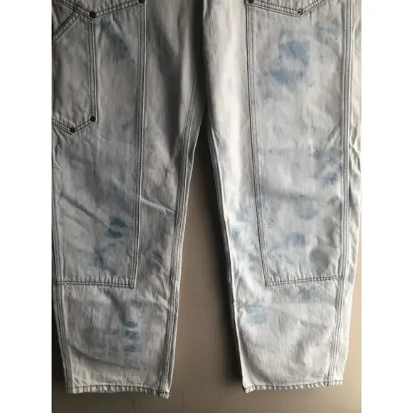 New RE/DONE Women Ultra High Rise Stove Pipe Denim Jeans Size 30